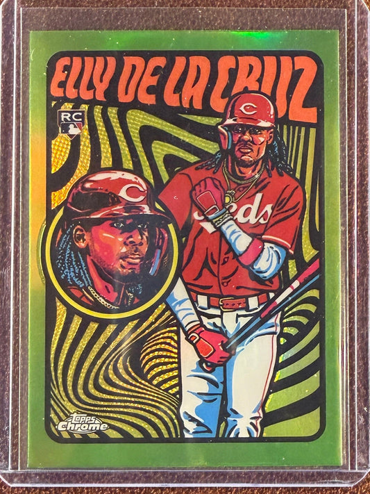 Elly De La Cruz - 2025 Topps Chrome - Rookie Ultra Violet All Stars SP - Reds