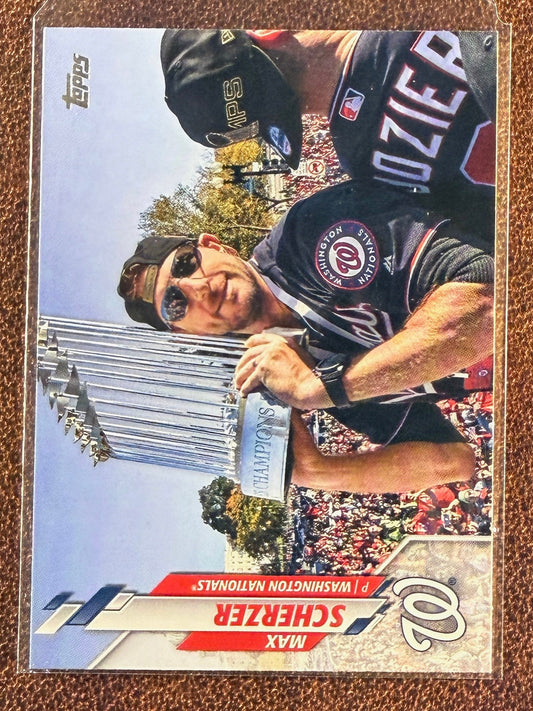 Max Scherzer - 2020 Topps Update - Image Variation - Nationals