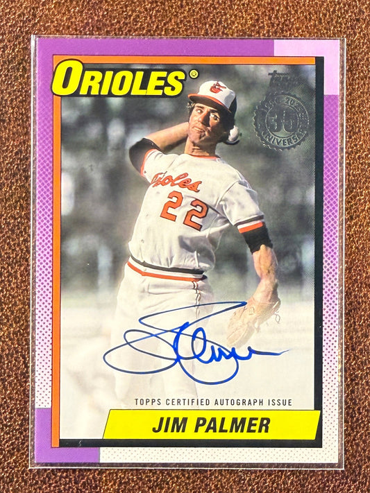 Jim Palmer - 2025 Topps Series 1 - 1990 AUTO - Orioles