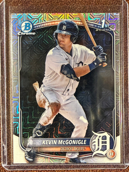 Kevin McGonigle - 2025 Bowman Chrome - 1st Bowman MOJO - Tigers