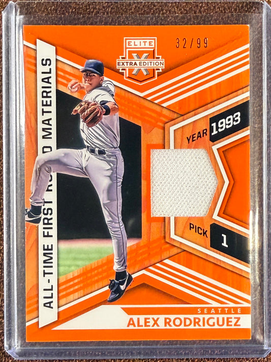 Alex Rodriguez - 2021 Panini Elite Extra - 1st Round RELIC /99 - Mariners