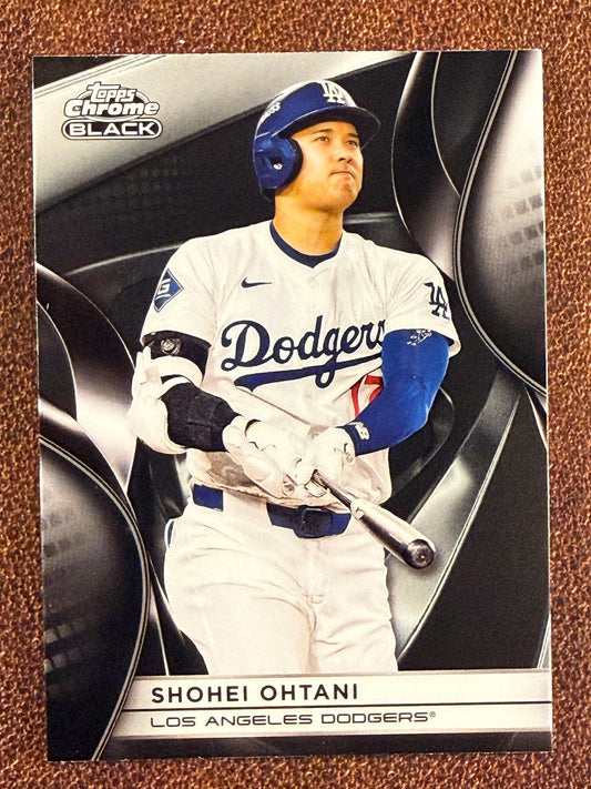 Shohei Ohtani - 2025 Topps Chrome Black - Base #50 - Dodgers