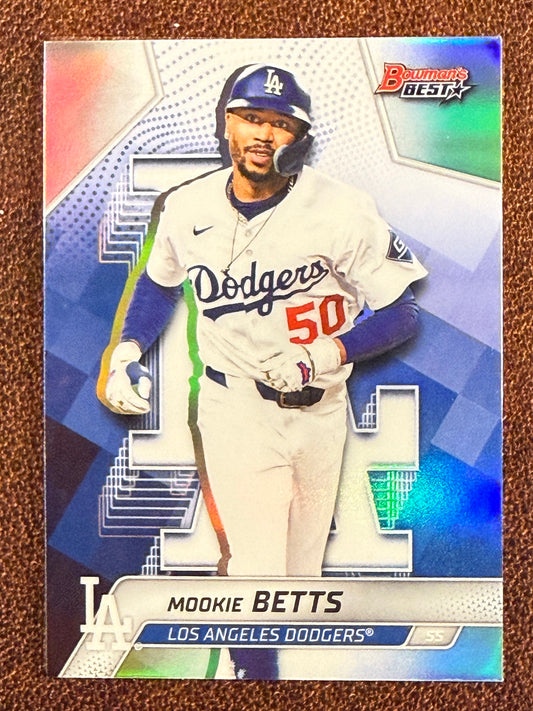 Mookie Betts - 2025 Bowmans Best - Refractor - Dodgers