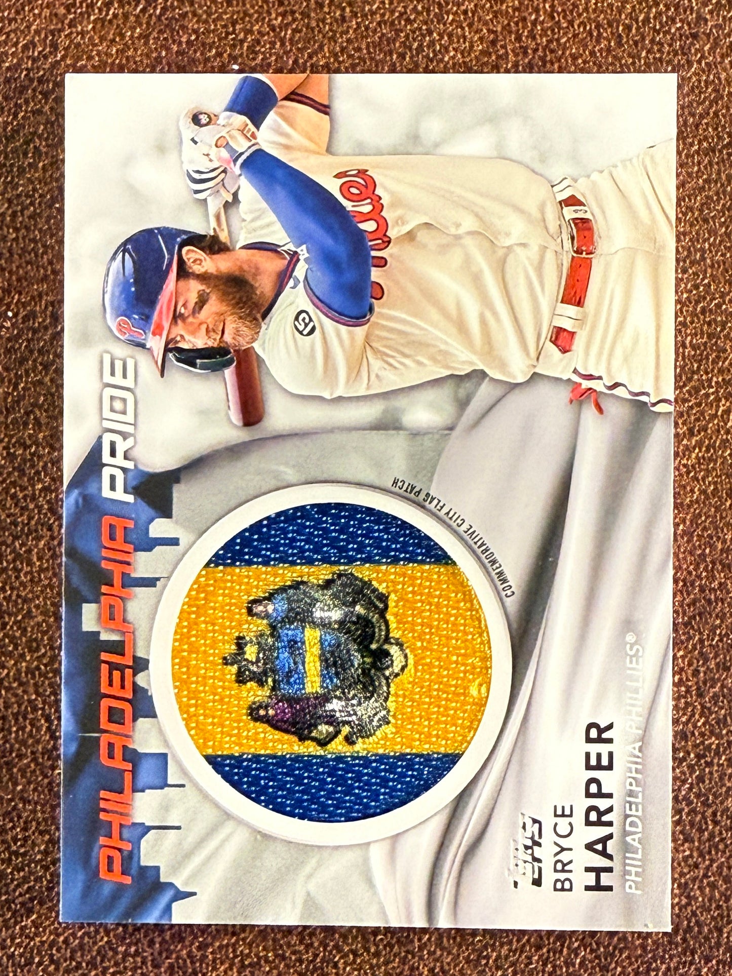 Bryce Harper - 2022 Topps Series 1 - City Flag Patch - Phillies