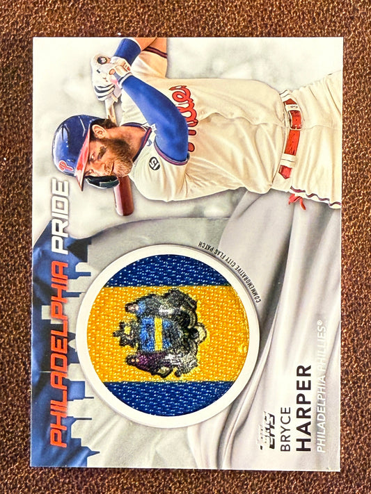 Bryce Harper - 2022 Topps Series 1 - City Flag Patch - Phillies