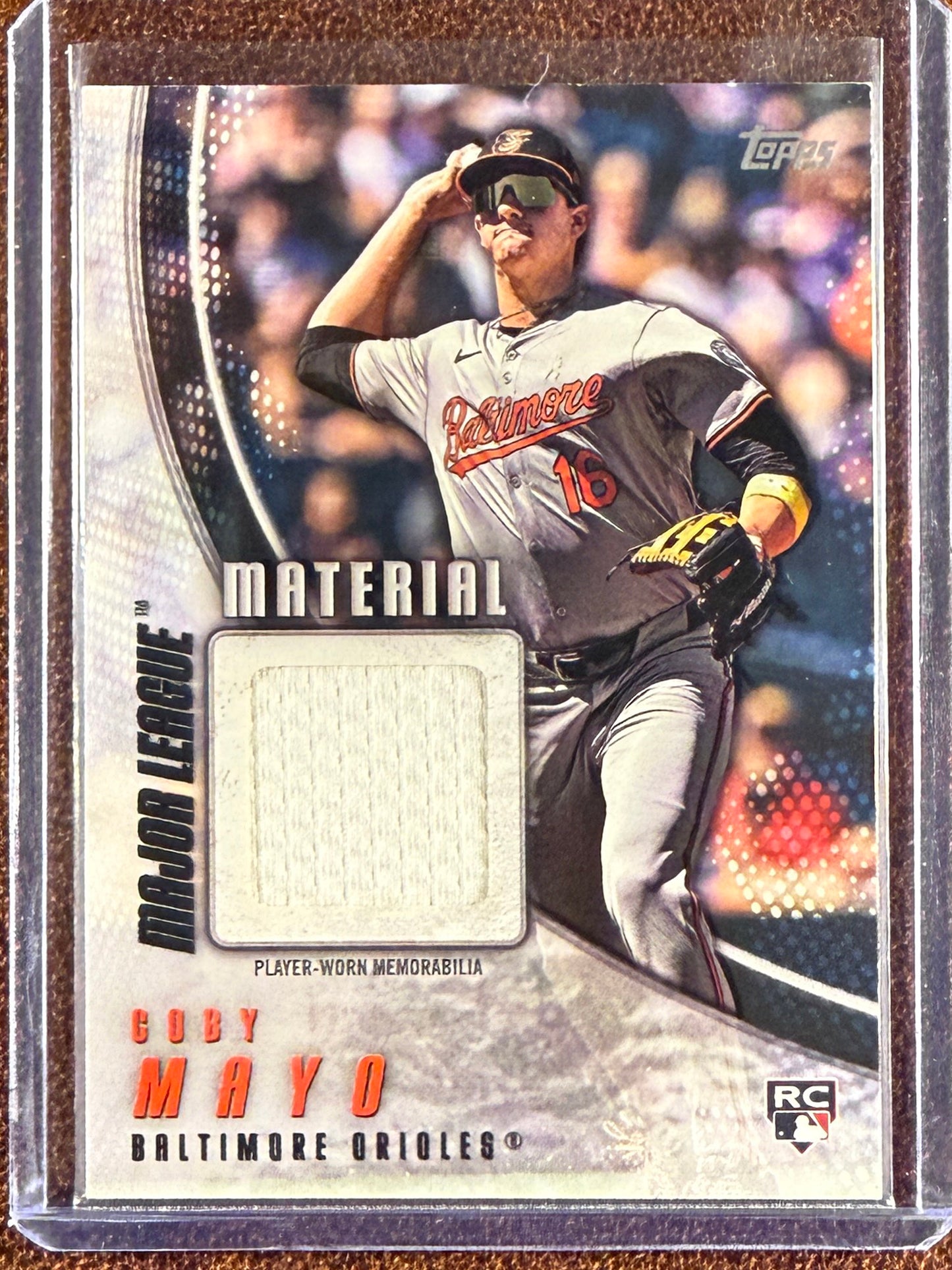 Coby Mayo - 2025 Topps Series 2 - Rookie Major League Material RELIC - Orioles