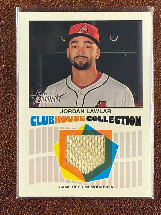 Jordan Lawlar - 2026 Topps Heritage - Clubhouse Collection RELIC - Diamondbacks