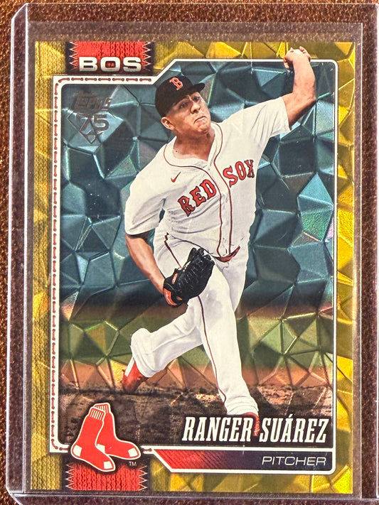 Ranger Suarez - 2026 Topps Series 2 - GOLD Diamante /50 - Red Sox