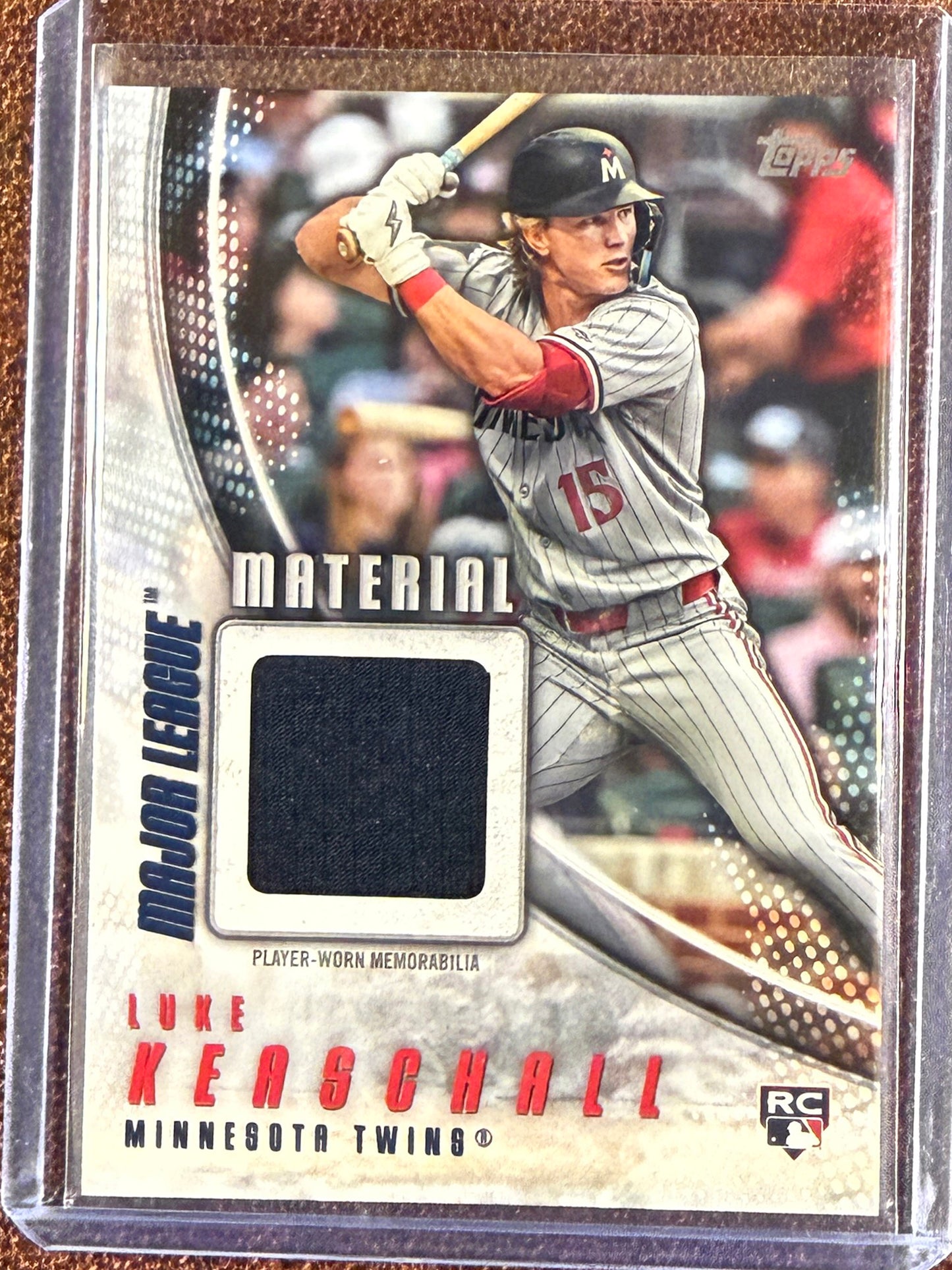 Luke Keaschall - 2025 Topps Update - Major League Material Rookie RELIC - Twins