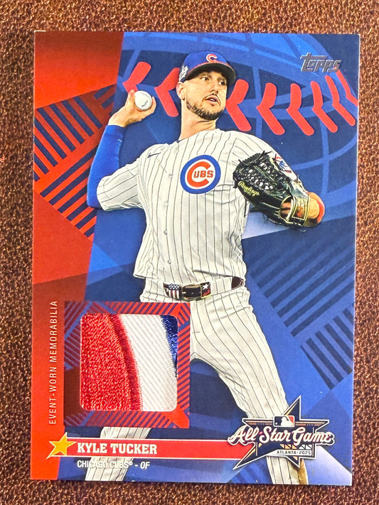 Kyle Tucker - 2025 Topps Update - RED All Star Game RELIC /5 (*Corner Whiting*) - Cubs