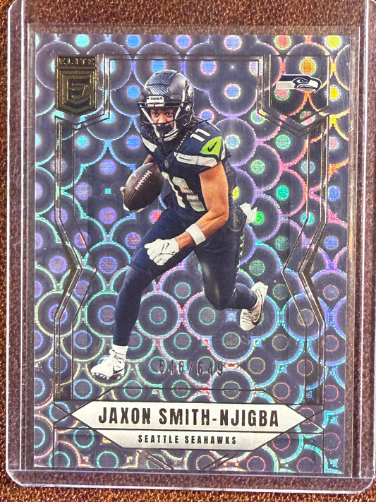 Jaxon Smith Njigba - 2025 Panini Donruss Elite - Lavender Pyramids /649 - Seahawks
