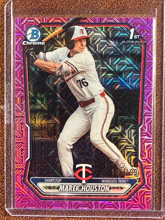 Marek Houston - 2026 Bowman - PINK 1st Bowman MOJO /199 - Twins
