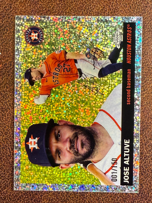 Jose Altuve - 2025 Topps Chrome Platinum - SPECKLE Refractor /150 - Astros