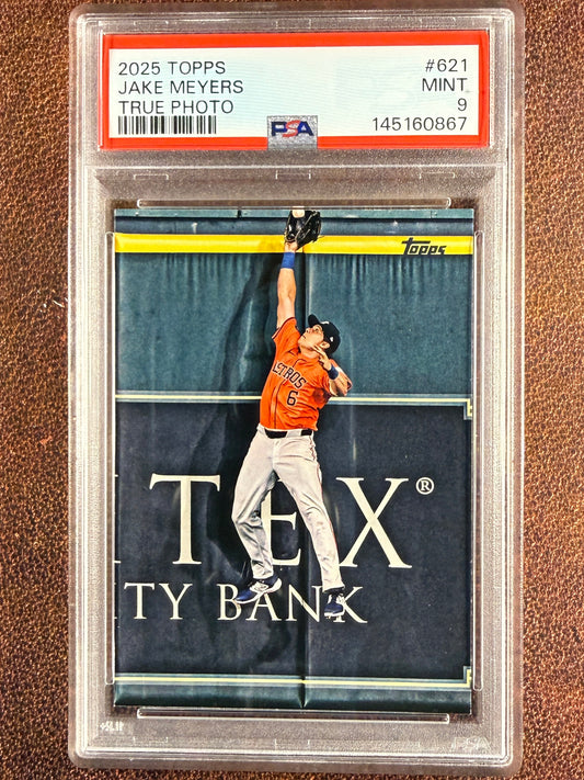 Jake Meyers - 2025 Topps Series 2 - True Photo Variation (PSA 9) - Astros