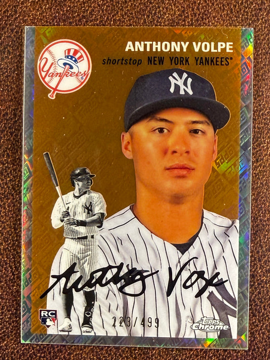 Anthony Volpe - 2023 Topps Chrome Platinum - Topps Refractor /499 - Yankees