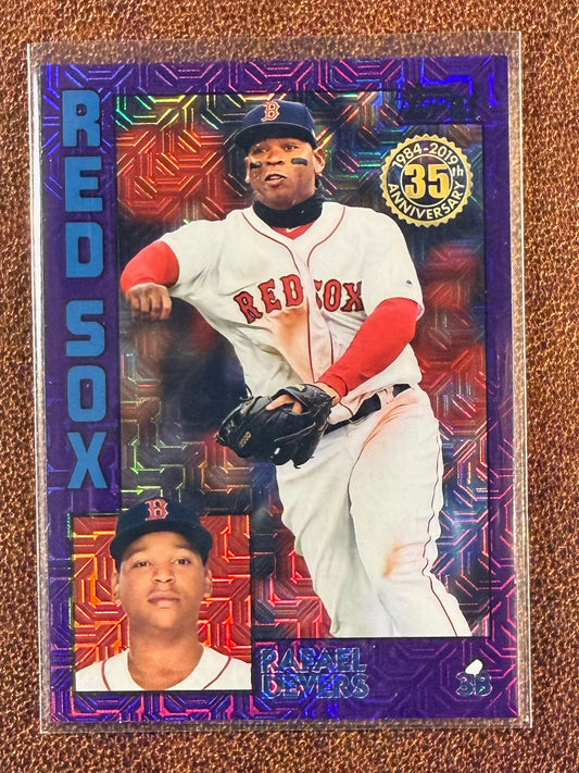 Rafael Devers - 2019 Topps Update - Mojo Purple /75 - Red Sox