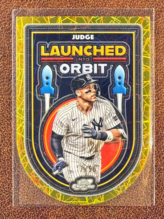 Aaron Judge - 2025 Topps Chrome Cosmic - Launched into Orbit GOLD /50 - Yankees