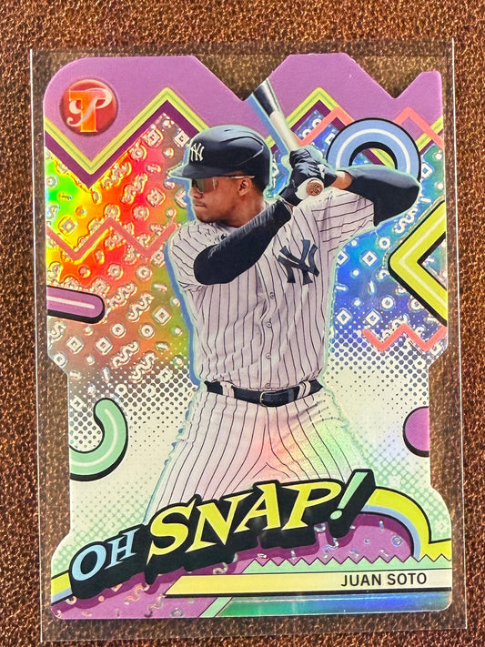 Juan Soto - 2024 Topps Pristine - Oh Snap! Die Cut Insert - Yankees