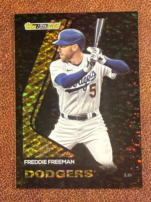 Freddie Freeman - 2023 Topps Update - Black Gold /299 (*Corner Whiting*) - Dodgers