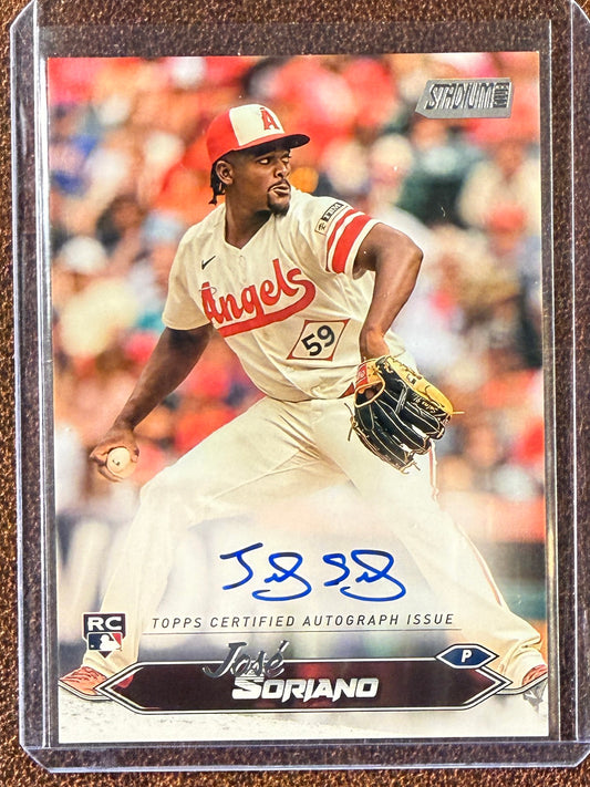 Jose Soriano - 2024 Topps Stadium Club - Rookie AUTO - Angels