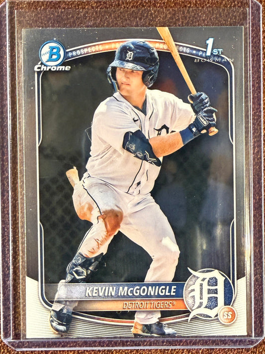 Kevin McGonigle - 2025 Bowman Chrome - 1st Bowman - Tigers