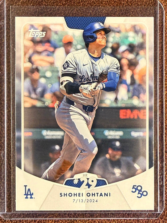 Shohei Ohtani - 2024 Topps 50/50 - HR #29 Base - Dodgers