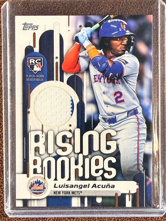 Luisangel Acuna - 2025 Topps Update - Rising Rookies RELIC - Mets