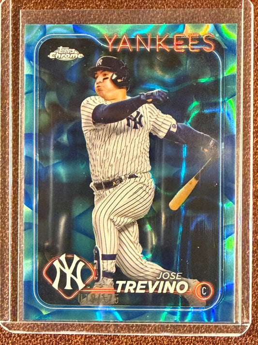 Jose Trevino - 2024 Topps Chrome Update - AQUA/BLUE Lava Lamp /175 - Yankees