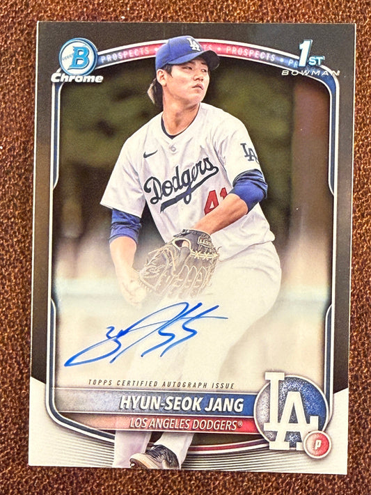 Hyun Seok Jang - 2025 Bowman Chrome - 1st Bowman AUTO - Dodgers