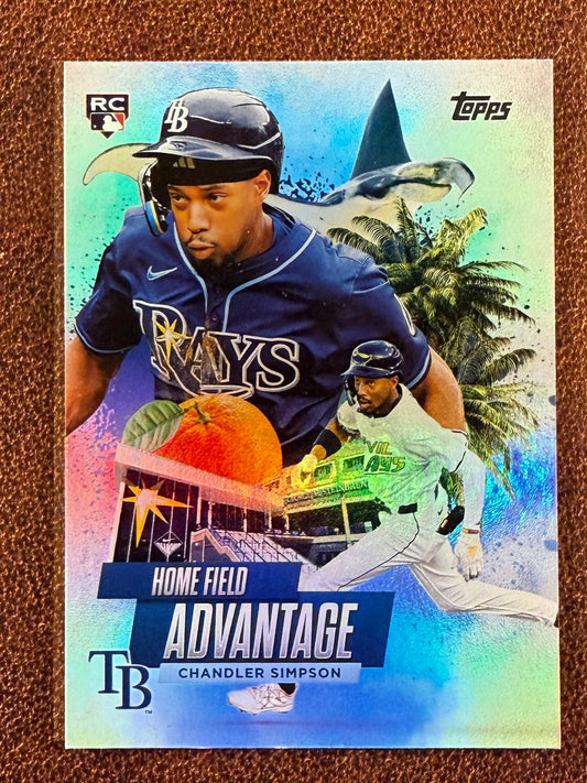 Chandler Simpson - 2025 Topps Update - Rookie Home Field Advantage - Rays