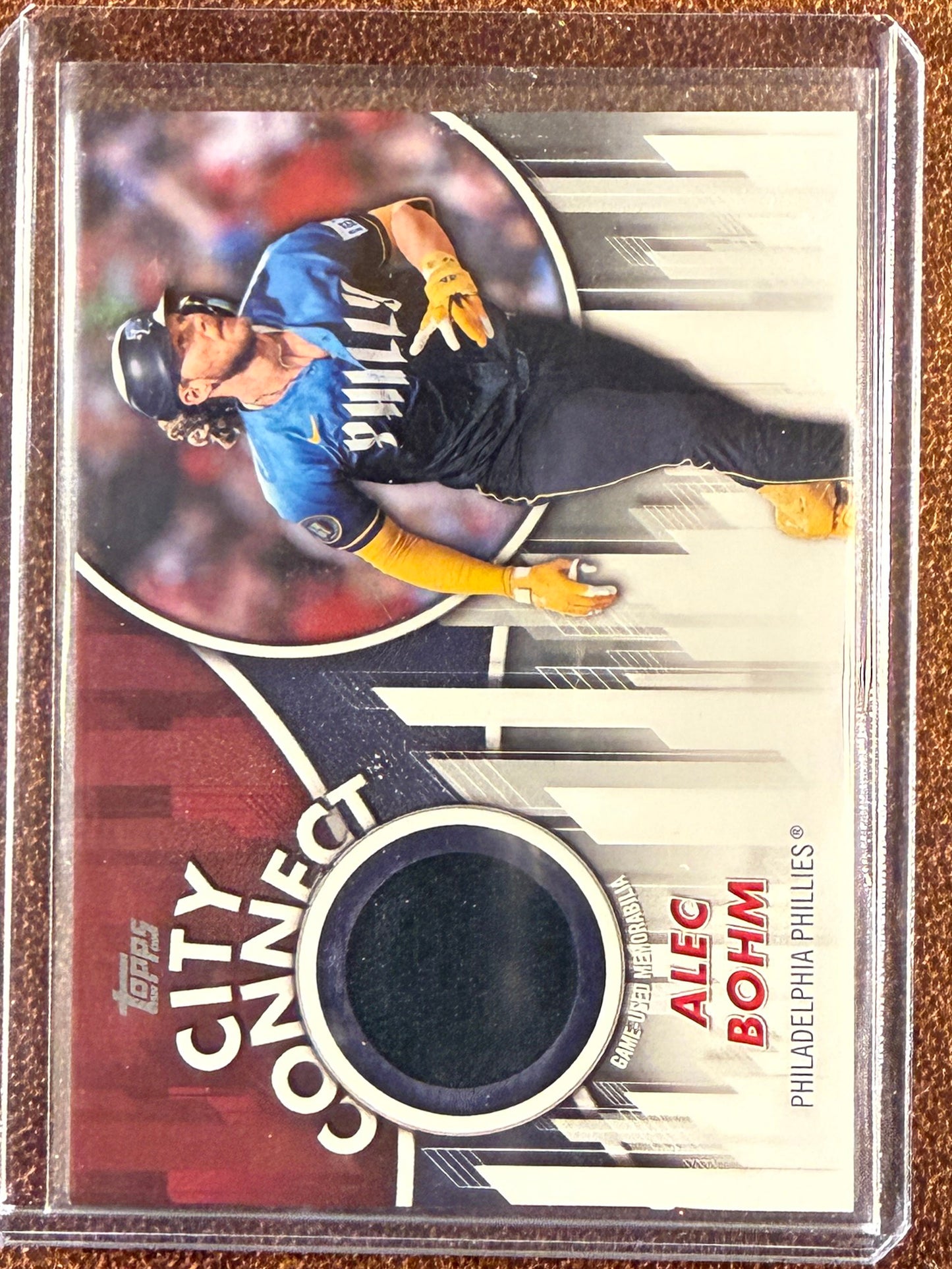 Alek Bohm - 2026 Topps Series 2 - City Connect RELIC - Phillies