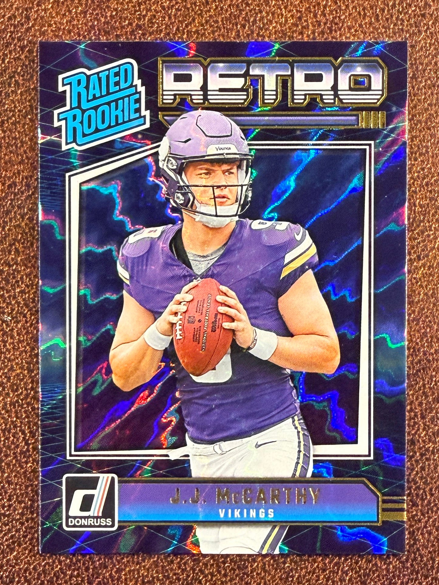 JJ McCarthy - 2024 Panini Donruss - Retro Rated Rookie - Vikings