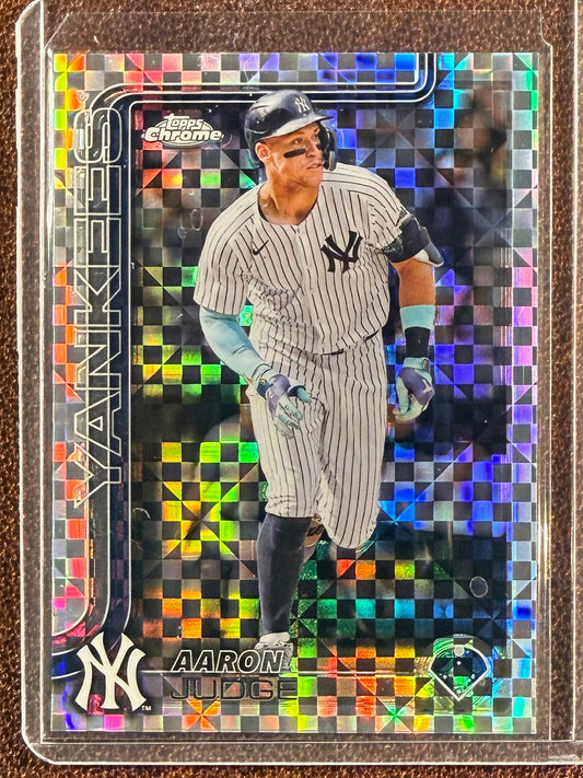 Aaron Judge - 2025 Topps Chrome - X-Fractor - Yankees