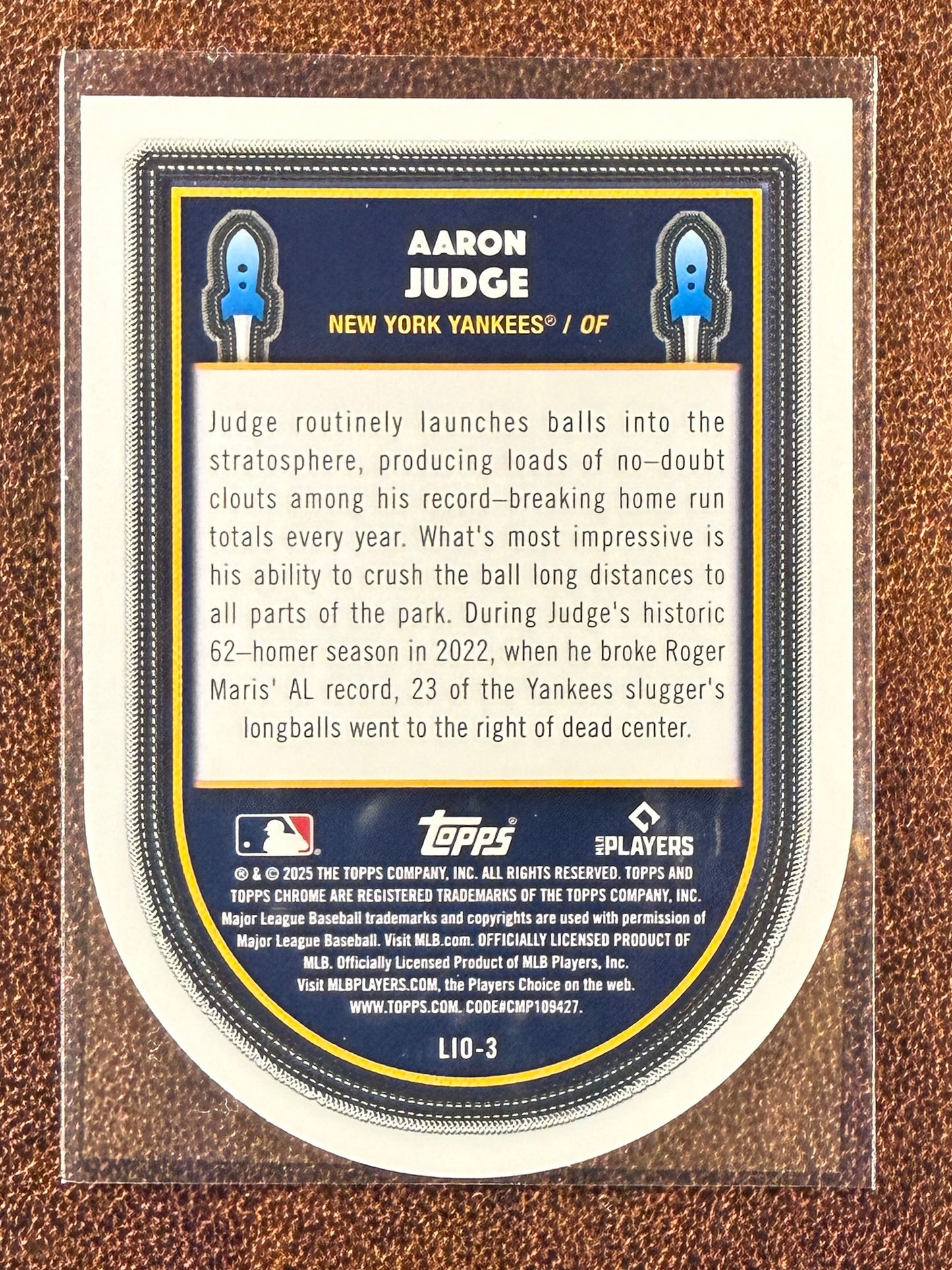 Aaron Judge - 2025 Topps Chrome Cosmic - Launched into Orbit GOLD /50 - Yankees