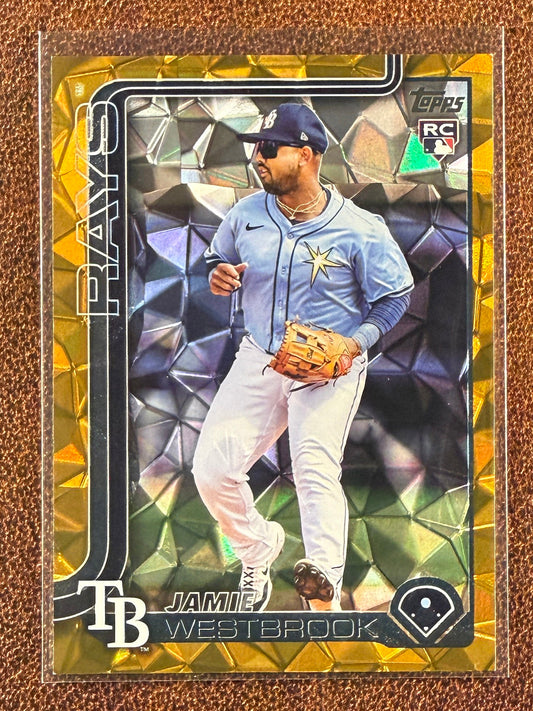 Jamie Westbrook - 2025 Topps Update - Rookie GOLD Diamate Foil /50 - Rays