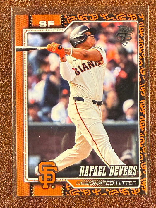 Rafael Devers - 2026 Topps Series 1 - Team Border SSP - Giants