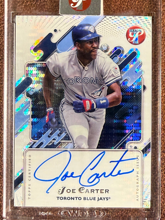 Joe Carter - 2025 Topps Pristine - AUTO - Blue Jays