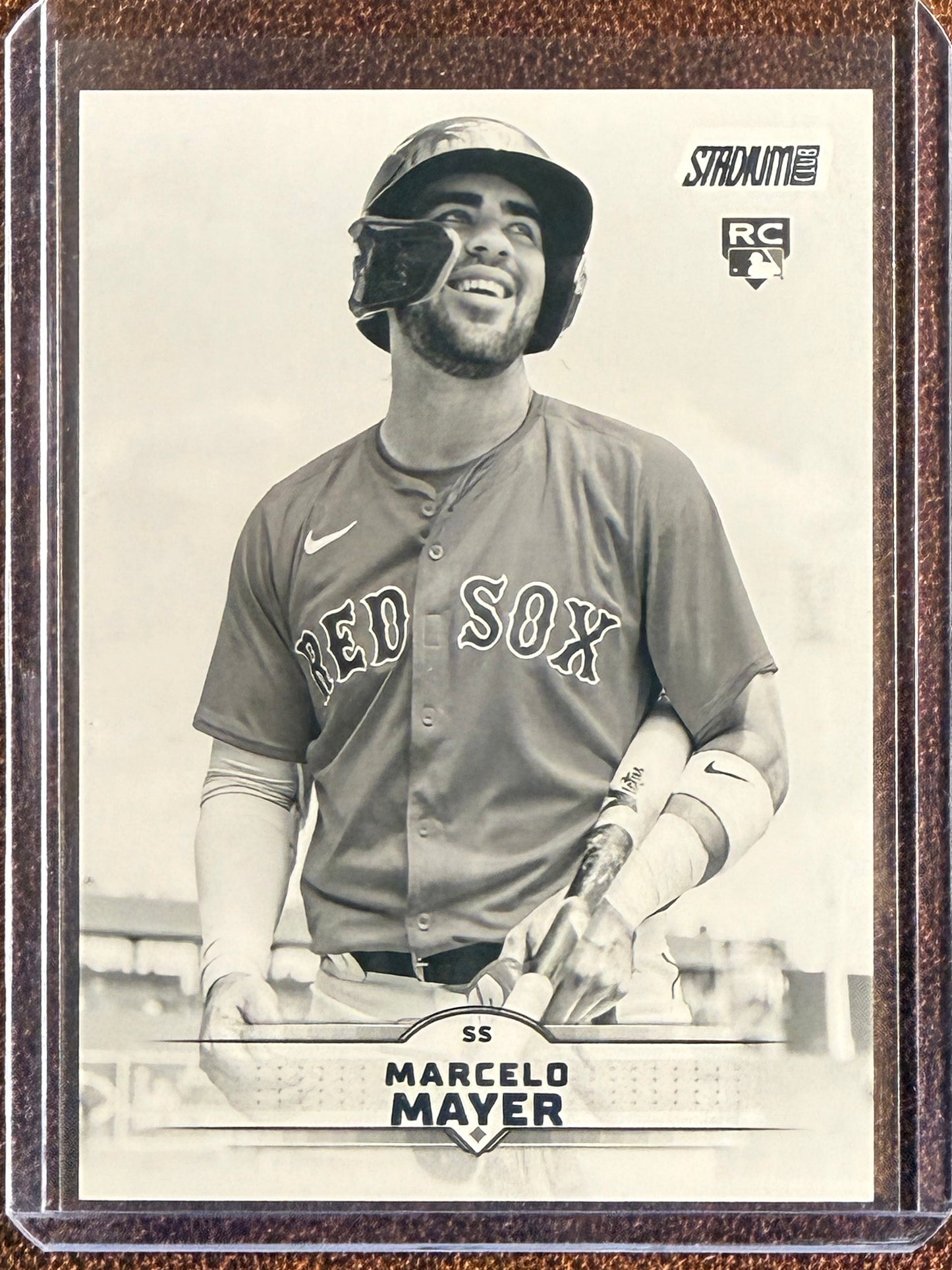 Marcelo Mayer - 2025 Topps Stadium Club - Rookie Black and White SP - Red Sox