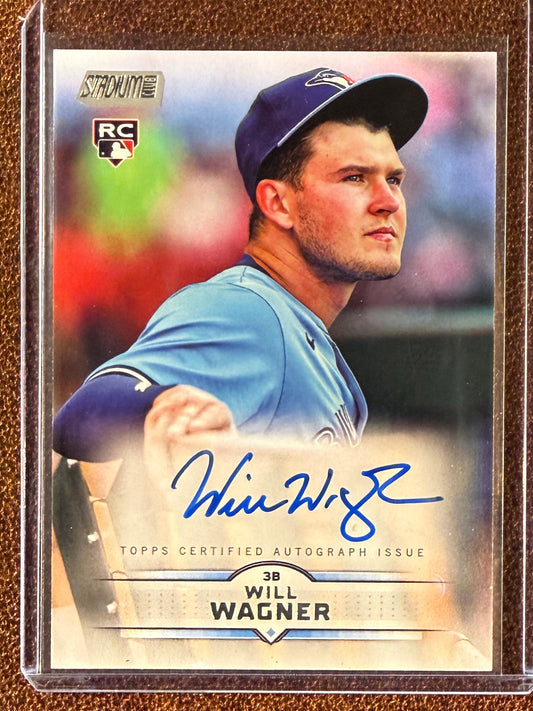 Will Wagner - 2025 Topps Stadium Club - Rookie AUTO - Blue Jays