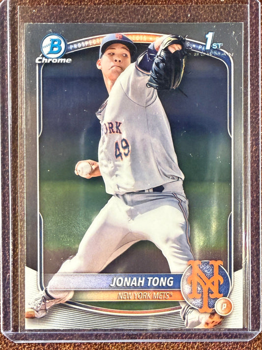 Jonah Tong - 2025 Bowman Chrome - 1st Bowman - Mets