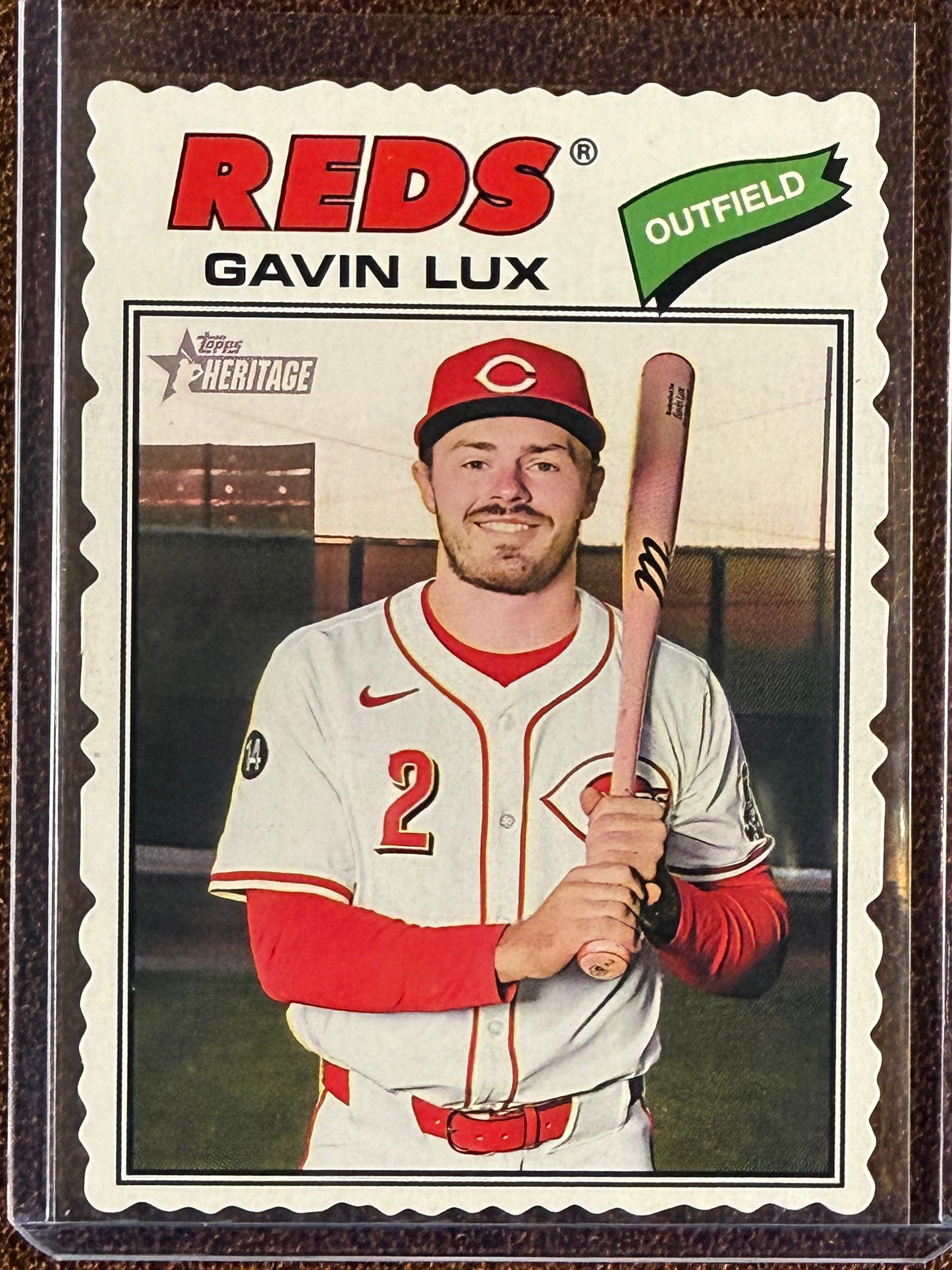 Gavin Lux - 2026 Topps Heritage - Deckle Cut - Reds