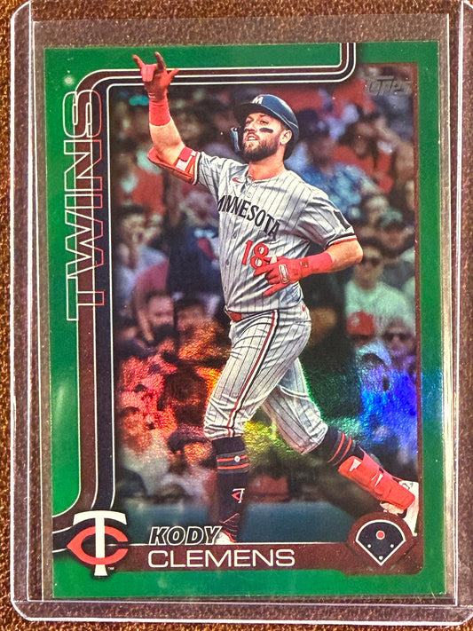 Kody Clemens - 2025 Topps Update - GREEN Foil /99 - Twins