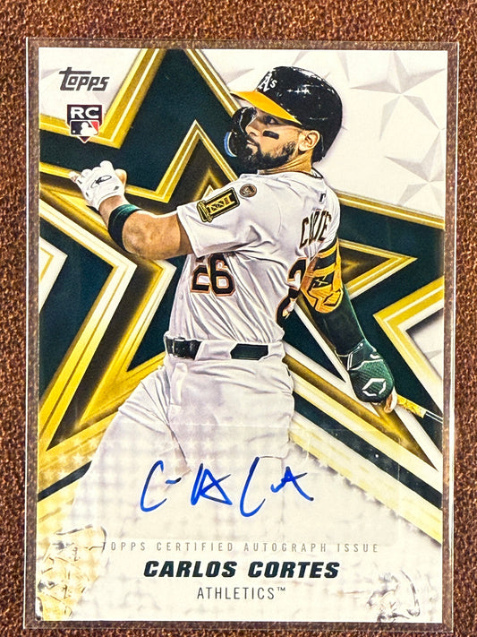 Carlos Cortez - 2026 Topps Series 1 - Baseball Stars AUTO - Athletics