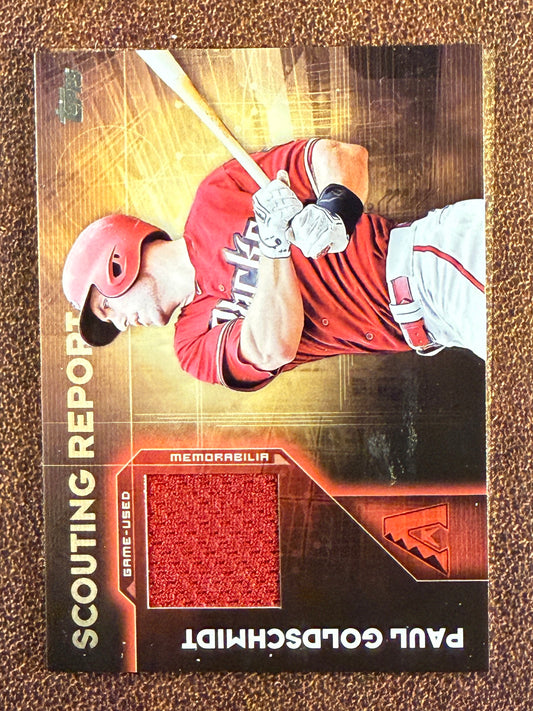 Paul Goldschmidt - 2016 Topps Series 2 - Scouting Report RELIC - Diamondbacks