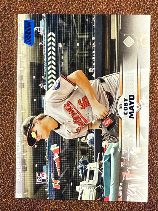 Coby Mayo - 2025 Topps Stadium Club - Blue Foil Logo Hobby Exclusive - Orioles