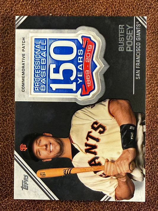 Buster Posey - 2019 Topps Series 2 - 150th Anniversary Commemorative Patch - Giants