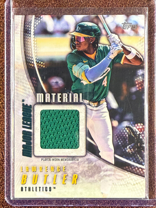 Lawrence Butler - 2025 Topps Series 2 - Major League Material RELIC - Athletics