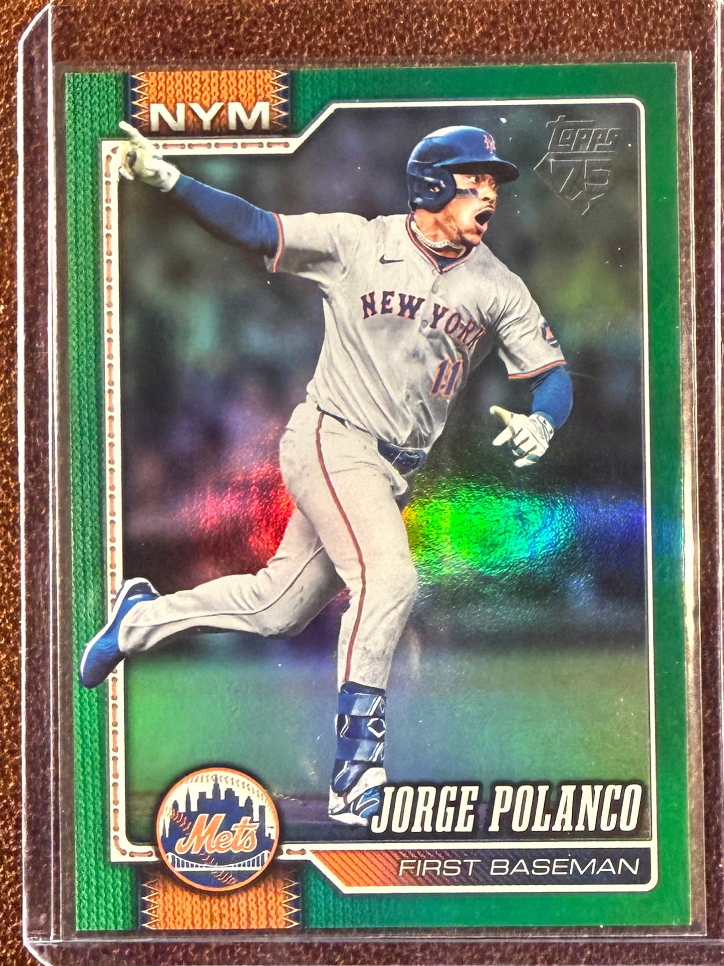 Jorge Polanco - 2026 Topps Series 2 - GREEN Rainbow Foil /99 - Mets