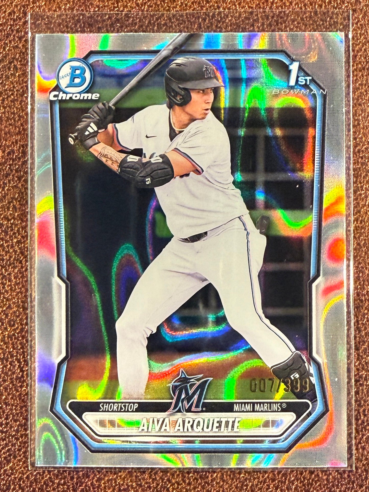 Aiva Arquette - 2026 Bowman Chrome - 1st LAVA Refractor /399 - Marlins