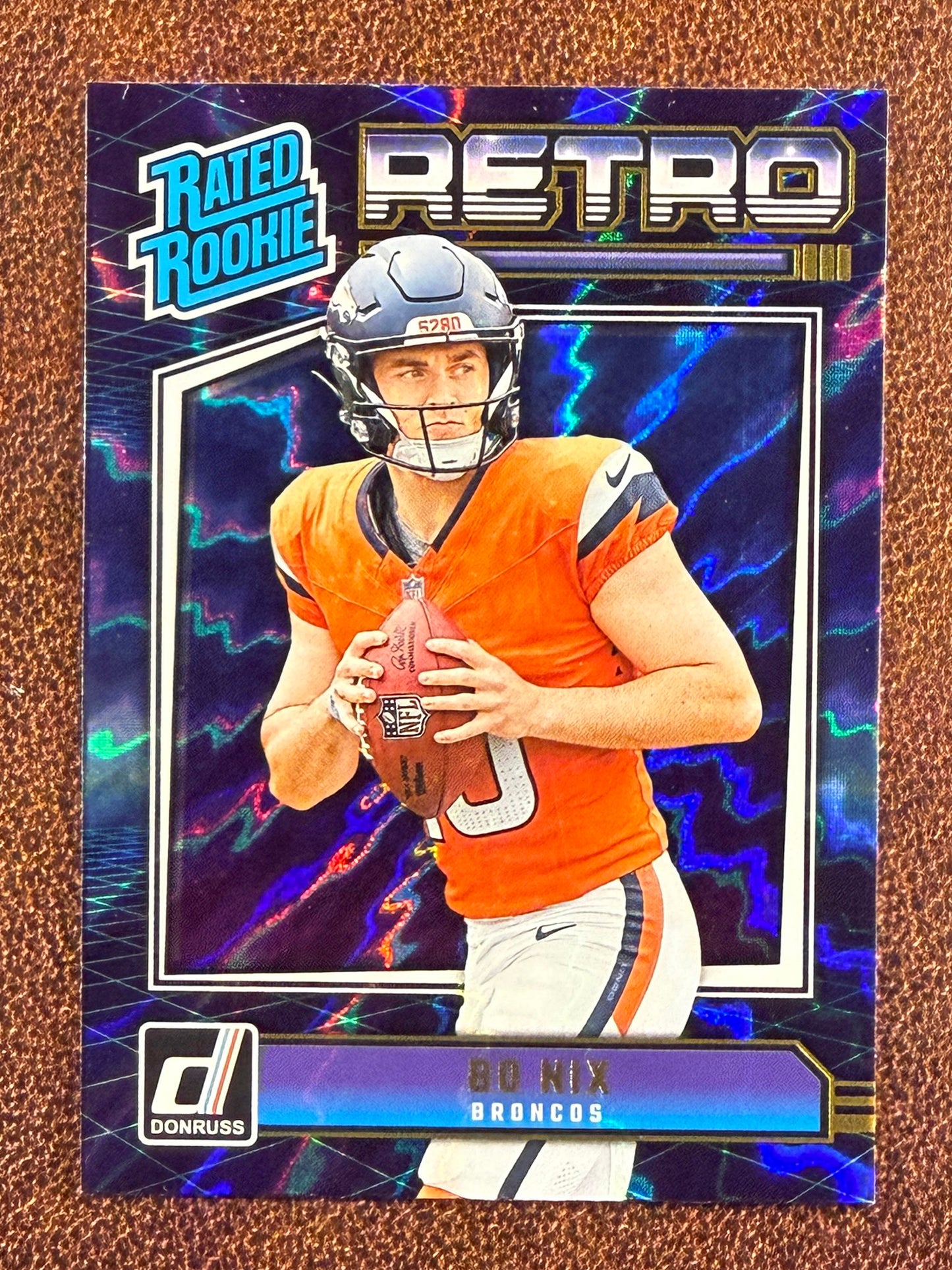 Bo Nix - 2024 Panini Donruss - Retro Rated Rookie - Broncos